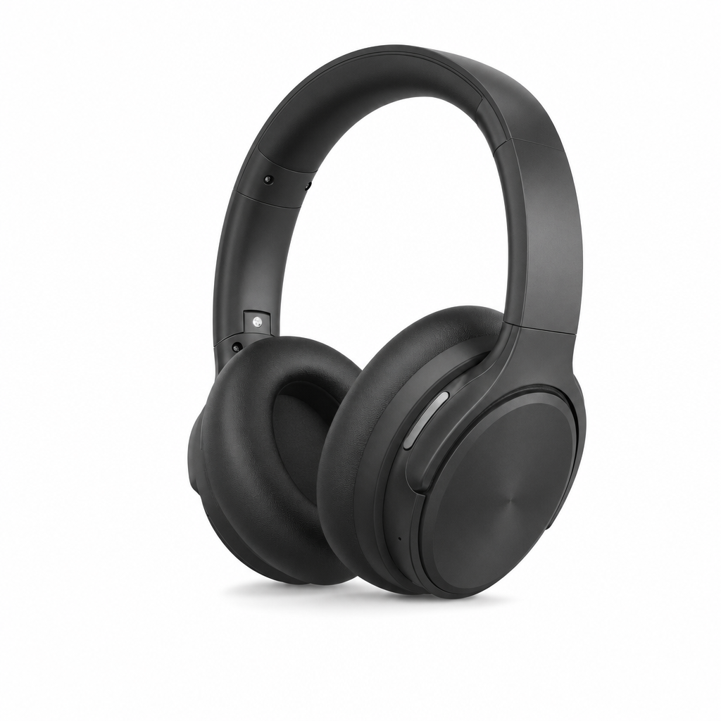 Black wireless headphones